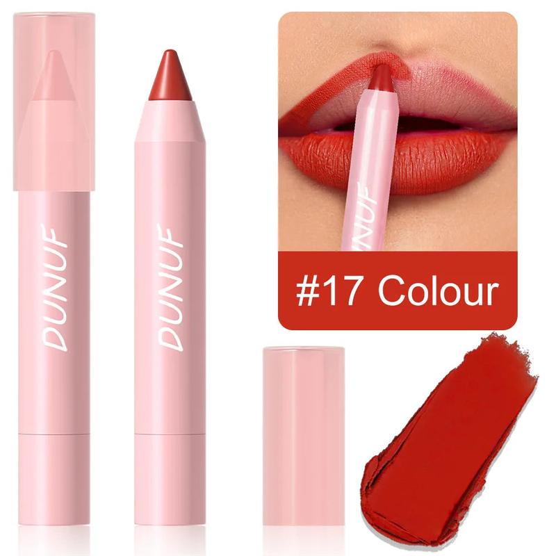 *(For a limited time)**BUY 6 GET 3 ( *65%OFF!)Colors Lipstick Pencil Waterproof Sexy Red Matte Contour Tint Lipstick Lasting Non-stick Cup Lipliner Pen Lip Makeup Cosmetic