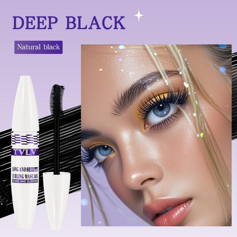 Waterproof Mascara, 3 Counts Natural Curl Eyelashes Mascara, Eyelashes Lengthening Volumizing Defining, Professional Eye Makeup Products