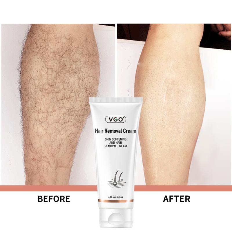 VGO Hair Removal Cream for Men & Women,  120ml  4.0oz,painless. Appearance hair removal cream is suitable for the chest, back, arms, legs and armpits Body Care Cosmetic,Smooth,Wax,ulike hair removal Gentle Jojoba Sensitive Comfort bodyhair bleach