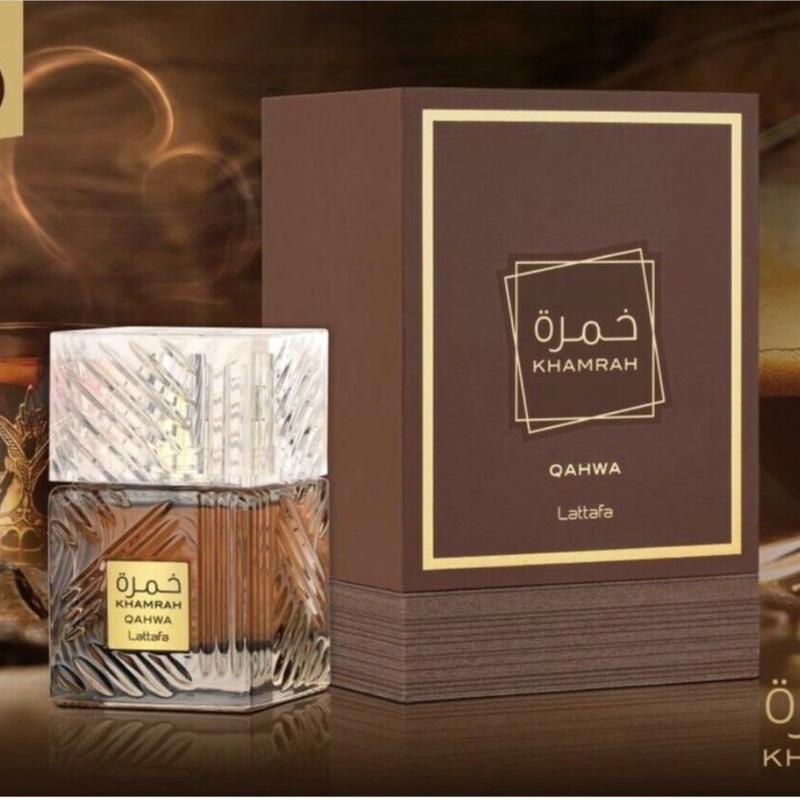 Lattafa Perfumes Khamrah Qahwa (Unisex) EDP - 100Ml (3.4Oz) By Lattafa - Long Lasting Unisex Fragrance with  Vanilla and Coffee notes Arabian Perfume