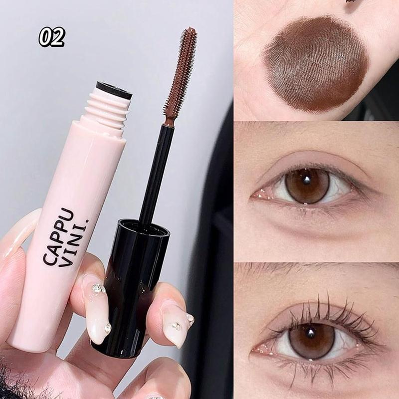 Waterproof Long Lasting Mascara, 1 Count Natural Curl Eyelashes Mascara, Eyelashes Lengthening Volumizing Defining, Professional Eye Makeup Products