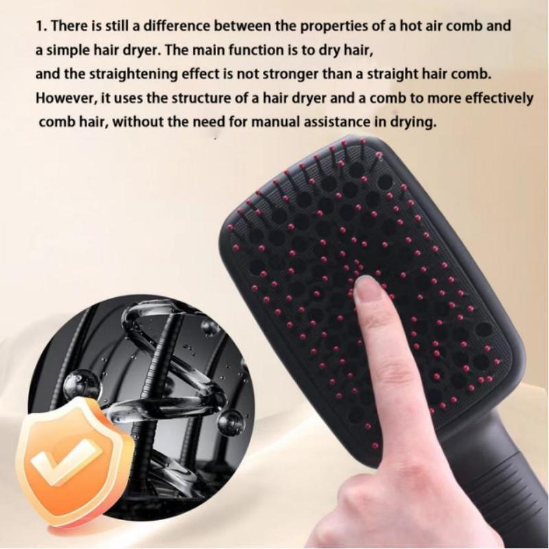 Multifunctional Comb Design Hair Dryer, 1 Box Quick Drying Styling Tool, Hot Air Brush, Hair Blower Brush, Perfect Makeup Accessories, Ideal Gift, Christmas Gift