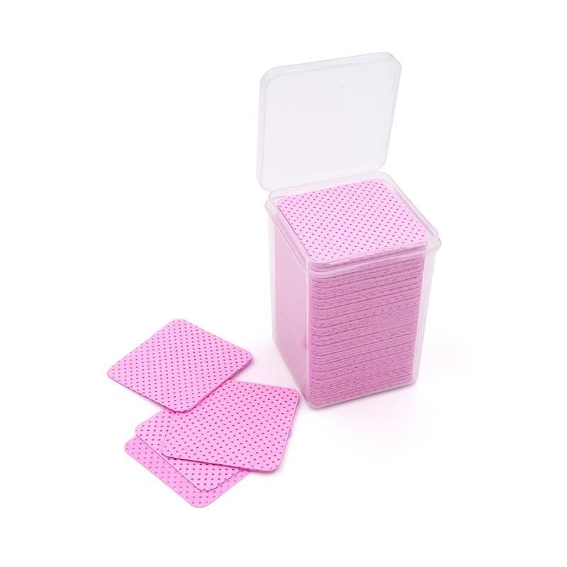 1 Box Disposable Eyelash Glue Wipes, Lint-free Adhesive Glue Wipes, Professional Makeup Tools for Removing Glue Residue