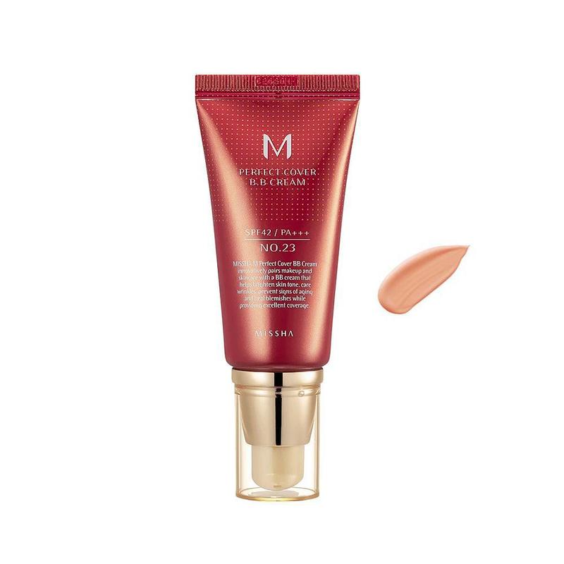 [ MISSHA ] M Perfect Cover BB Cream No.23 SPF42 PA+++ Balm Blemish Cosmetic Makeup Beeswax Color Coverage Flower Fragrance Smooth