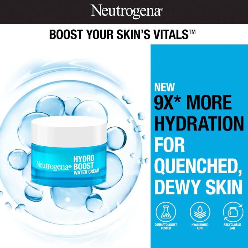 Neutrogena Hydro Boost Water Cream Fragrance Free 1.7 Oz Hyaluronic Hyaluronic Acid Hydrate Hydrating