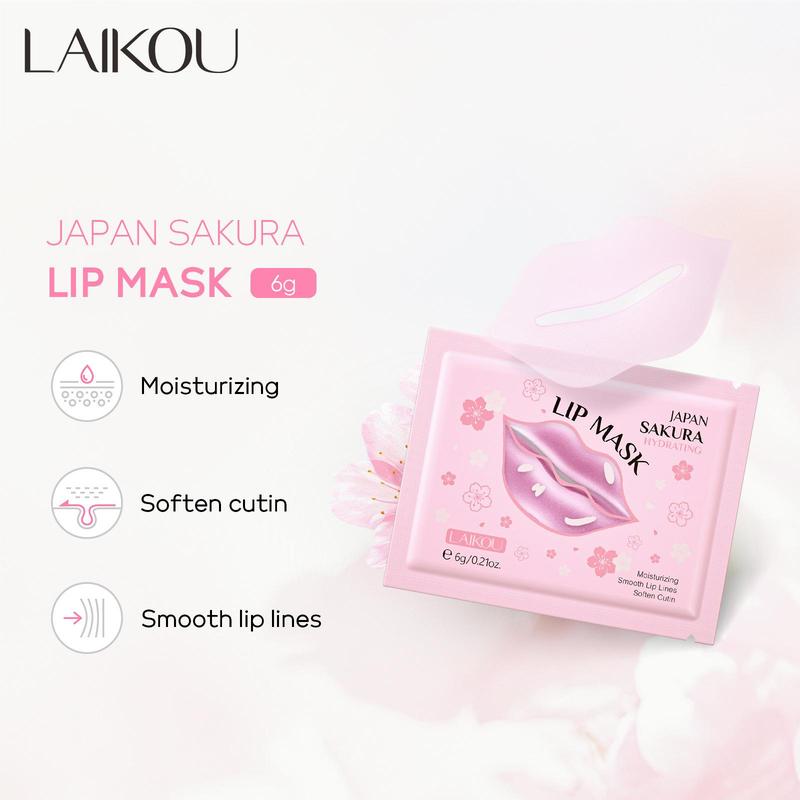 Sakura Skincare Set, 14pcs set Sleeping Face Mask & Eye Mask & Lip Mask & Mud Mask & Essence & Face Cream & Tone, Skin Care Kit for Women