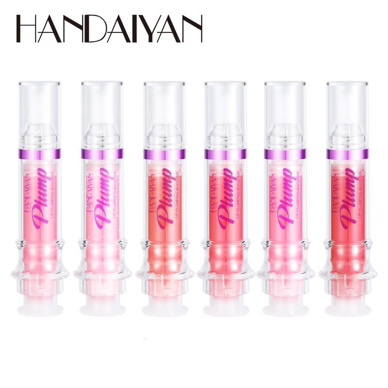 HANDAIYAN Lip Gloss Plumper Glossy Lip Lipstick, Lifter Gloss, Hydrating, Volumizes, High-Shine, Lip Plumping Lip Glaze Lip Makeup, Plump & Pout Lip Plumper for Women Girls