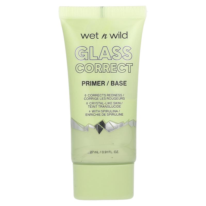 wet n wild Glass Correct Primer, 1111912 Green, 0.91 fl oz (27 ml)