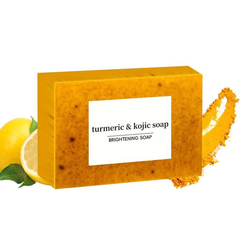 Turmeric Kojic Brightening Soap, 3 Counts box Deep Cleansing Body Soap, Moisturizing Body Wash Gentle Soap for Face & Body, Body Care Product