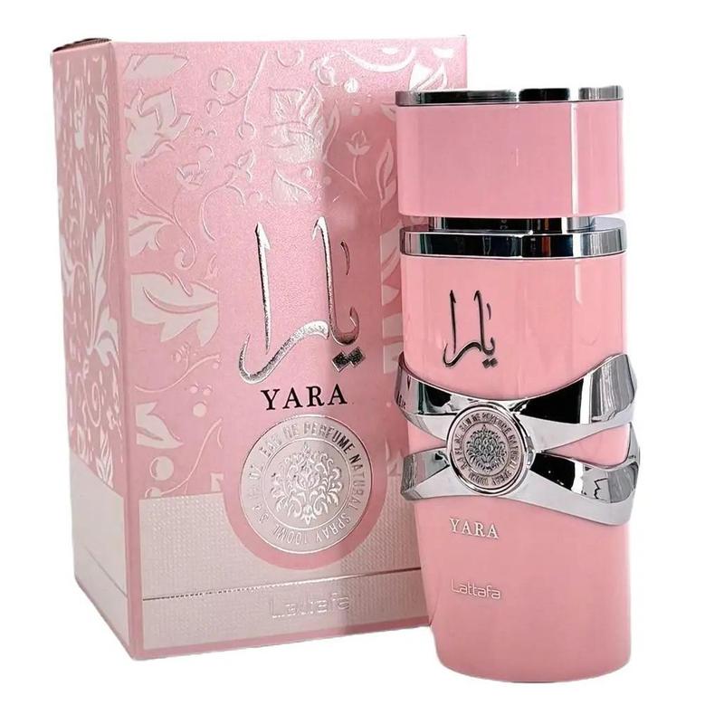 Lattafa Yara for Women Eau de Parfum Spray, 3.4FL.OZ Aroma Floral Fragrance Perfume Scent Vanilla Pack Scented Cologne Cosmetic