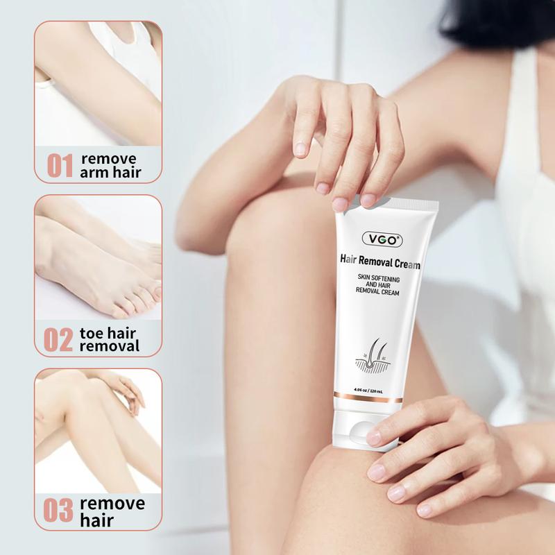 VGO Hair Removal Cream for Men & Women,  120ml  4.0oz,painless. Appearance hair removal cream is suitable for the chest, back, arms, legs and armpits Body Care Cosmetic,Smooth,Wax,ulike hair removal Gentle Jojoba Sensitive Comfort bodyhair bleach