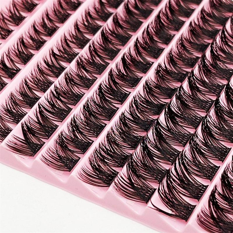 Natural Look Cluster Lashes, 120pcs pack 8-16mm Individual False Eyelashes, Fluffy Cluster Lashes for Women and Girls Eye Makeup Enhancement, Christmas Gift