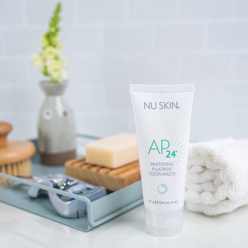 Nuskin AP 24 Whitening Fluoride Toothpaste for Gentle Oral Care - Mint Vanilla, Long-Lasting Clean & Fresh Feel