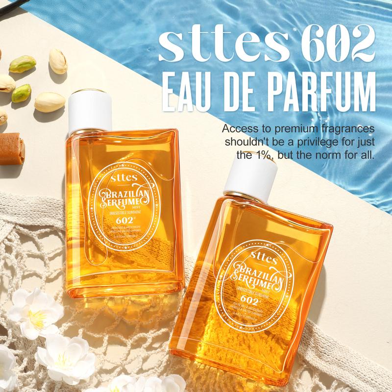 Sttes brazilian Perfume 602#（Irresistible Sunshine） - Eau De Perfume 100ml (3.4fl Oz)  vanilla Gourmet tune (Caramel vanilla flavor) sttes brazilian