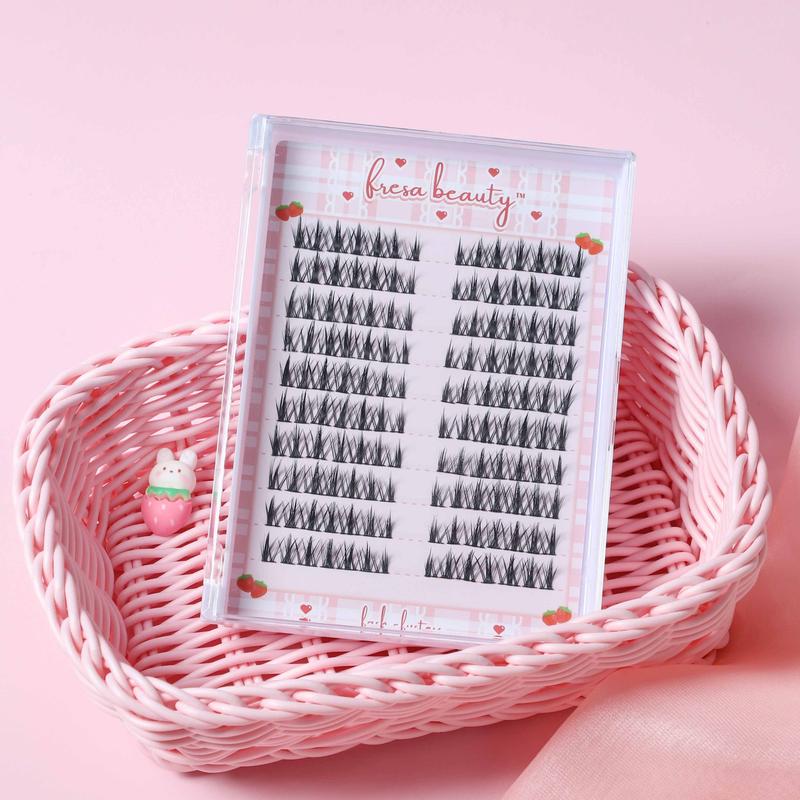 Premapped Manhua Manga Lashes Clusters 10 Pairs 140 Pcs Cat Eyelashes Lash Extension Lightweight Makeup