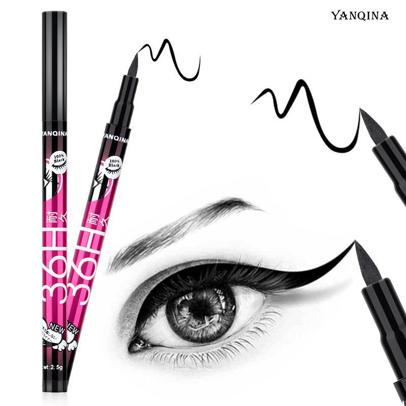 Waterproof Smudge-Proof 4 Color Eyeliner Pencil for Cat Eye Goth Halloween Makeup Colorful High-Pigment Eye & Lip Crayon Face Paint Pearl Gloss Finish Punk Gothic Look