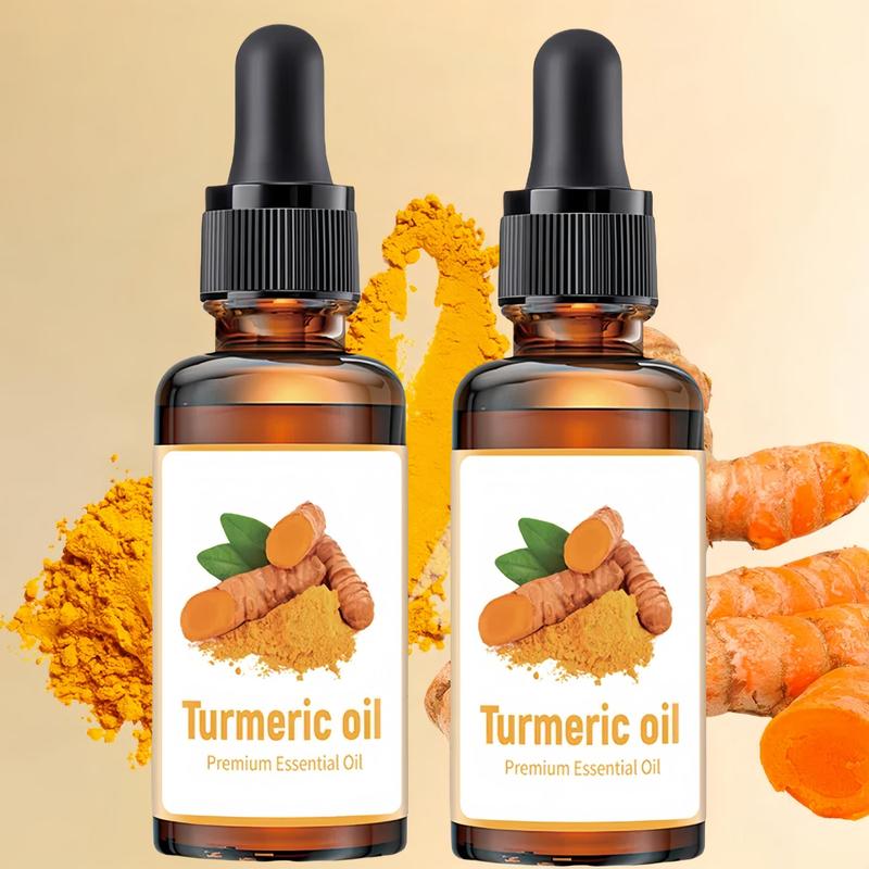 Turmeric Facial Oil, 2 Counts set Moisturizing Oil for Face and Body, Hydrating  Daily Skincare Set for Women & Men, Skin Care Kit for All Skin Types