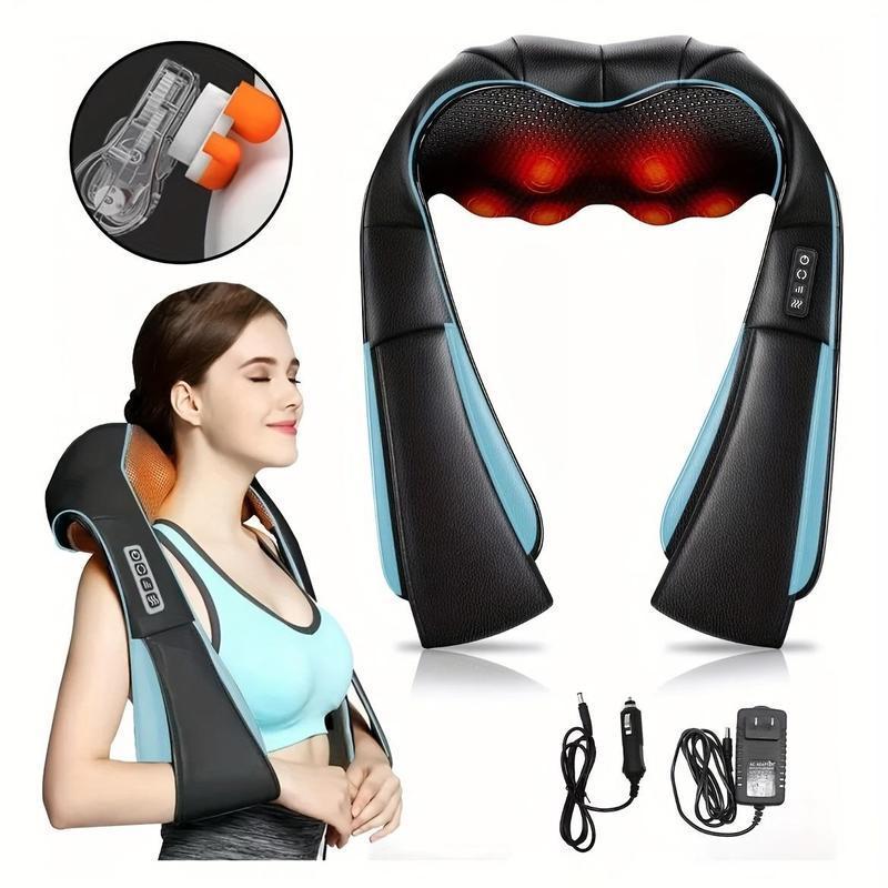 Neck & Back Massager, Electric Deep Tissue 3D Kneading Massage Pillow for Shoulder, Leg, Body Muscle, Home, Office & Car Use, Christmas, Fall Gift, Winter Gift, Gift, Christmas Gift