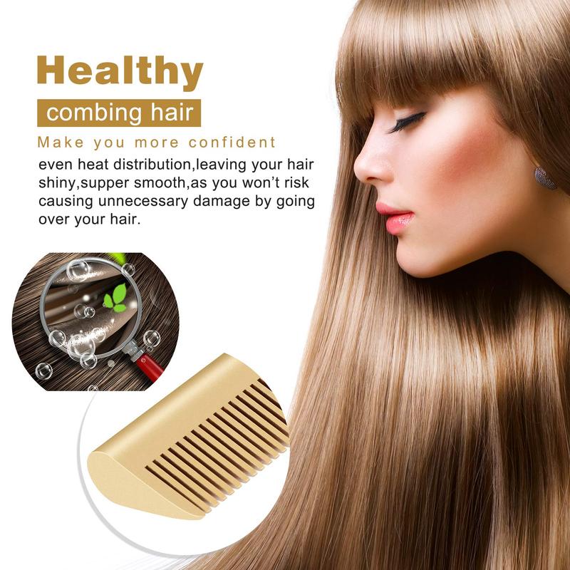 Electric Hot Comb Hair Straightener - Heat Pressing Comb Portable Curling Flat Iron Curlers High Heat Ceramic Press Comb - Professional Electrical Straightening Comb