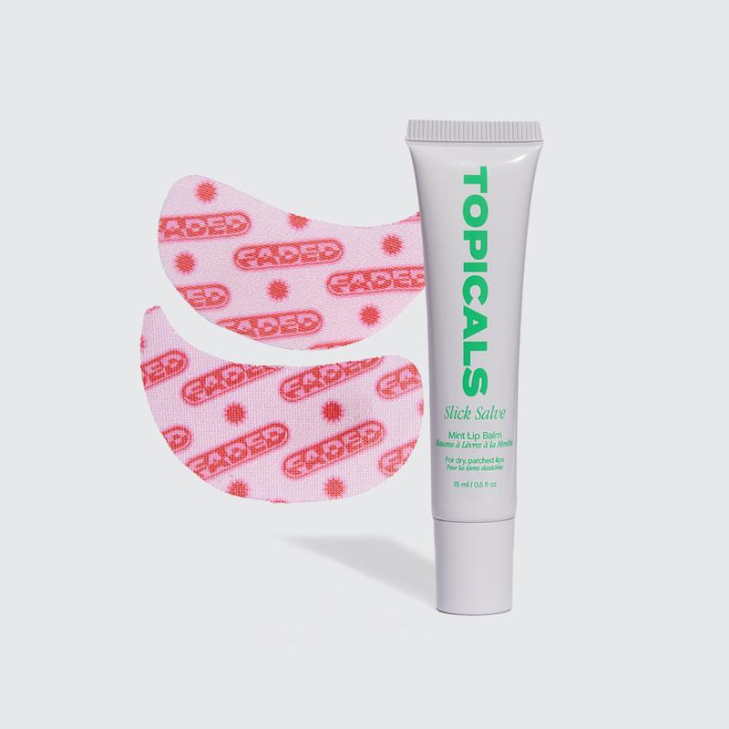 Brightening & Hydration Duo - Brightening Under-Eye Mask & Ultra-Hydrating Lip Balm Mint Skincare Moisture Discoloration