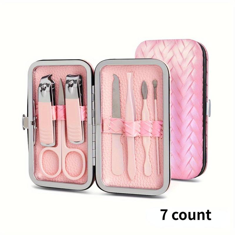 Manicure Set With Storage Case, 1 Set Portable Multi-functional Nail Clipper Kit Pedicure Care Tool, Nail Kit For Women & Men, Christmas Gift