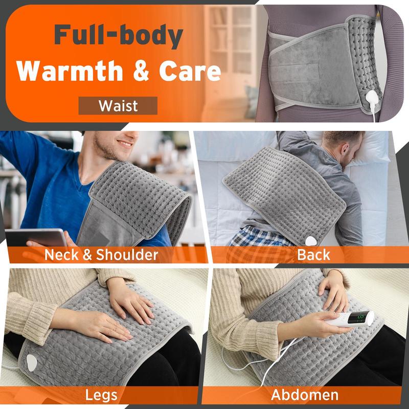 Comfort Electric Waist Warmer Heating Pad, 9 Heat Level Timer Warm Body Warming Massager, Multi-use Massager for Home Office, Massager for Body Care, Massagers for Neck, Halloween, Christmas, Fall Gift, Winter Gift