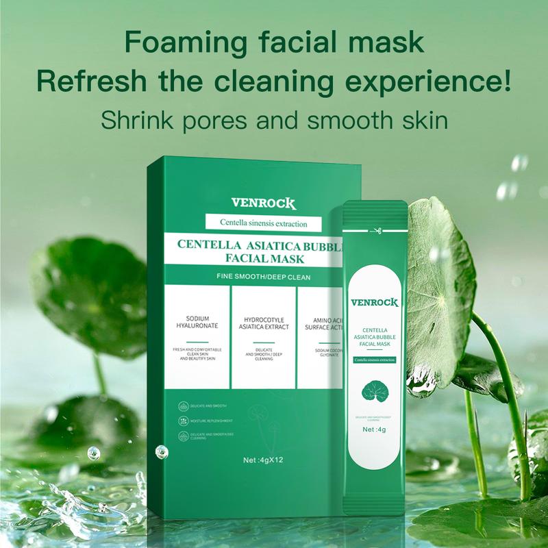 Centella foam facial mask can remove black and control oil, deeply clean facial dirt