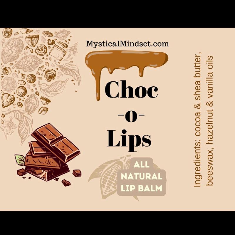 Organic Chocolate Lip Balm with Cocoa, Beeswax, and Shea Butter - Choco-Lips, Skincare Comfort