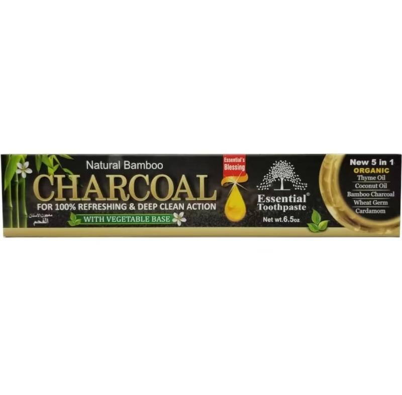 Organic Bamboo Charcoal Toothpaste 100% Natural Teeth Whitening Oral Care - 6.5 oz Coconut Cream oral health Management