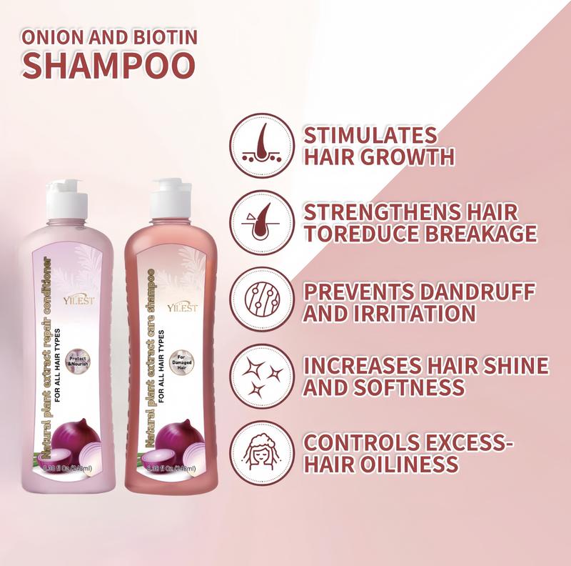 Onion, Biotin Hair Care Kit for Stronger, Thicker, Longer - Smooth and Shiny Hair. Haircare