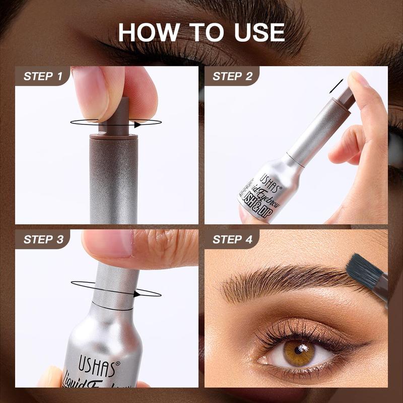 Waterproof Eyebrow Dyeing Liquid with Brush, 1 Count Long Lasting Natural Eyebrow Makeup Tool, Professional Eye Makeup Products for Women