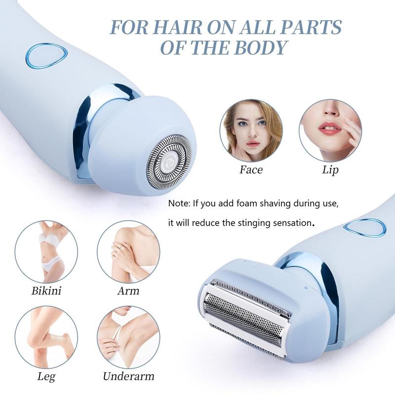 New Display Private Parts Shaver 2 in 1 Ladies Hair Trimming Shaving Instrument Electric Epilator Hair Remover, Christmas Gift