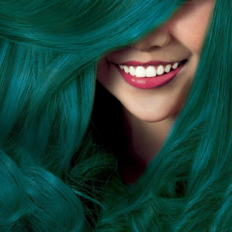 Midnight Jade No Bleach Green Semi-Permanent Hair Dye Kit