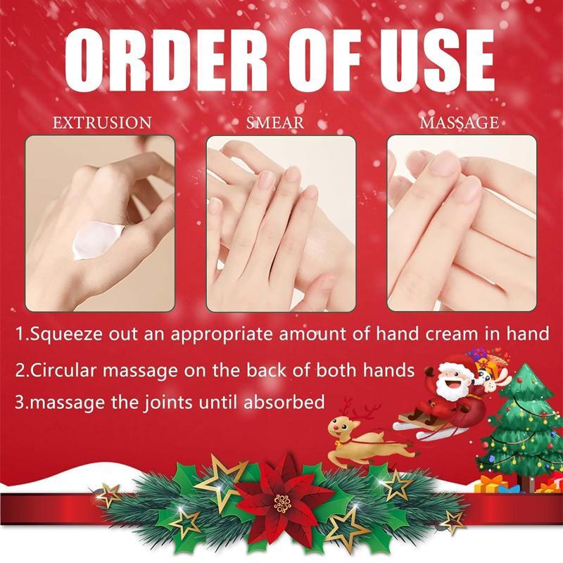 Moisturizing Hand Cream, 5pcs set Hand Skin Soothing Hand Oil, Cracks Caring Hand Cream, Hand Care Product for Women & Men, Christmas Gift