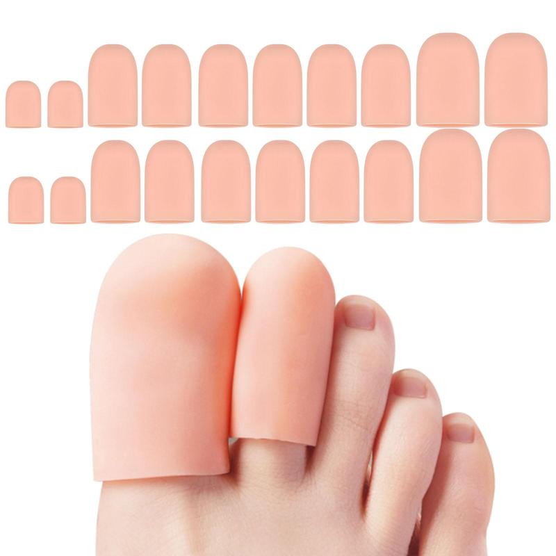 Toe Cover Set, 20pcs set Breathable Soft Toe Nail Cover, Ingrown Toe Comfort Covers for Women and Men, Toe Nail Care Supplies