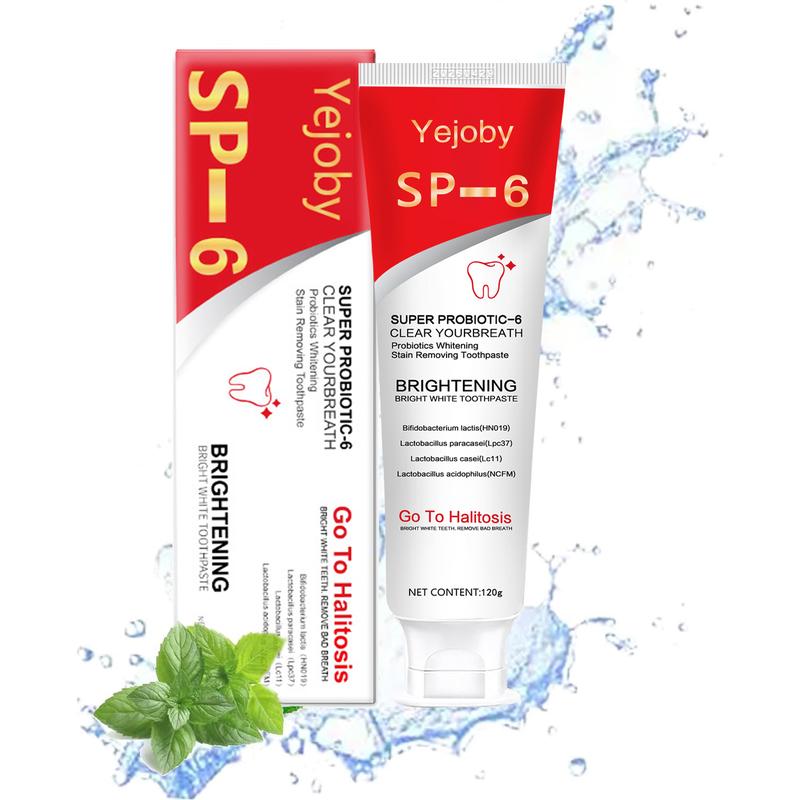 [+5$Get 2Pcs] Sp-6 Ultra Whitening Toothpaste,Probiotics Bright White Toothpaste,Sp 6 Toothpaste,Ultra Whitening Toothpaste Sp-6,Sp-6 Probiotics Whitening Toothpaste,Fresh Breath