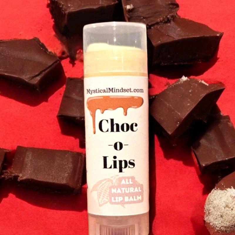 Organic Chocolate Lip Balm with Cocoa, Beeswax, and Shea Butter - Choco-Lips, Skincare Comfort