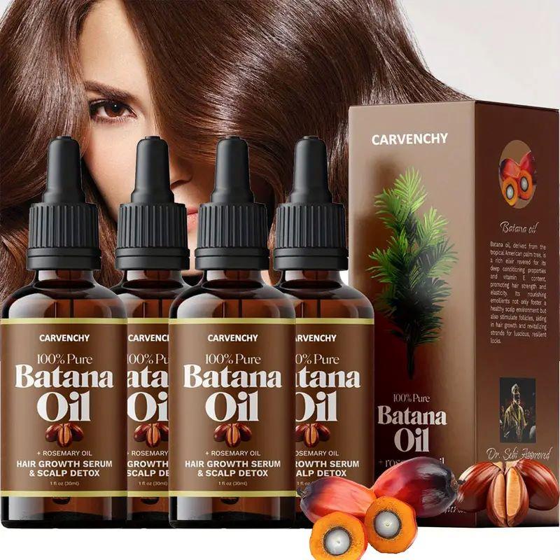 [4 Packs ONLY $16.99] CARVENCHY Batana Hair Care Oil for Strong Longer Fuller Healthy Hair, Haircare Daily Comfort