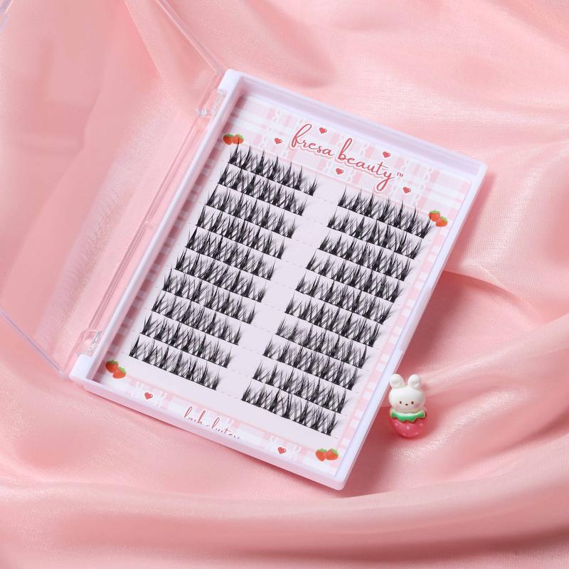 Premapped Manhua Manga Lashes Clusters 10 Pairs 140 Pcs Cat Eyelashes Lash Extension Lightweight Makeup