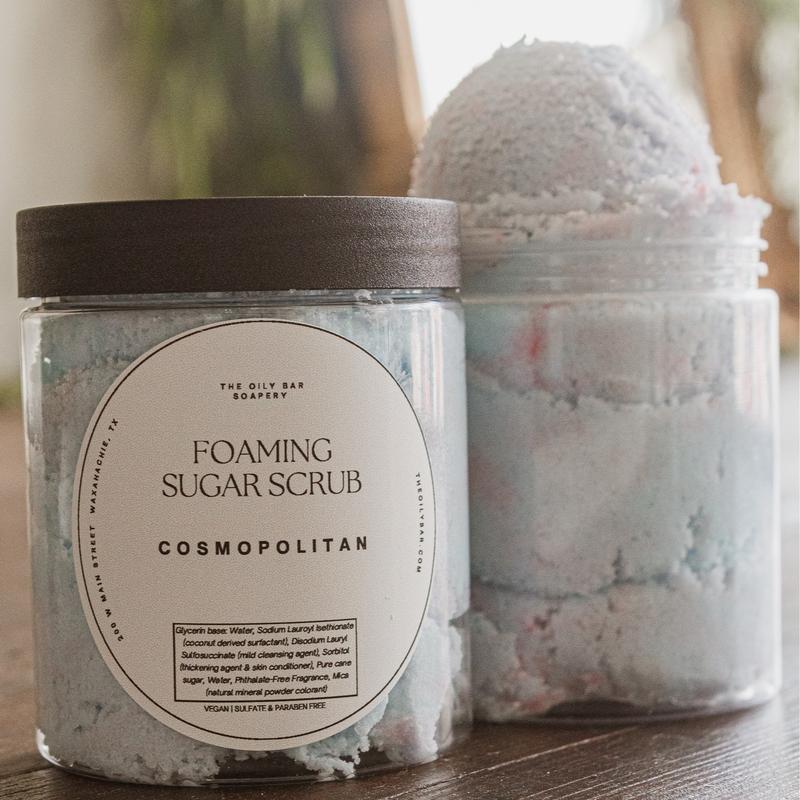 Foaming Sugar Scrub for Gentle Skin Exfoliation - Body Care