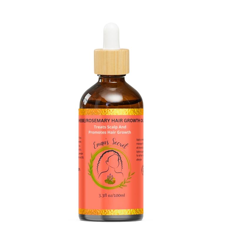 Eman’s secret Ayruvedic Hair Growth Oil Nourishing Chebe Rosemary Haircare Comfort for all hair types Comb