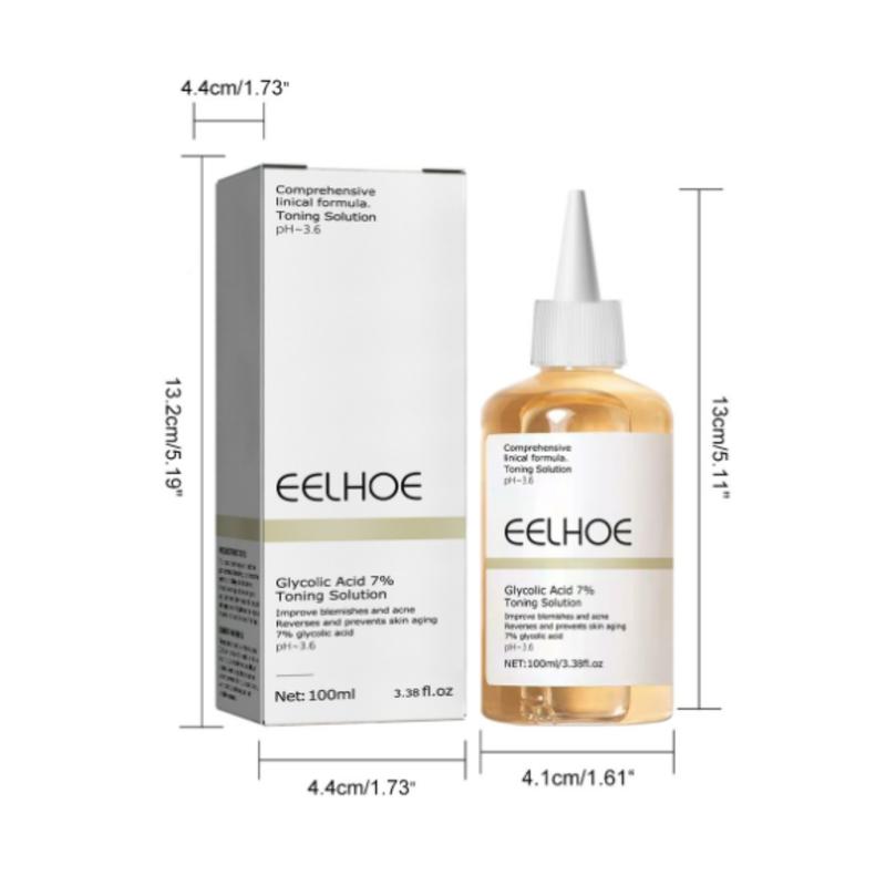 EELHOE Glycolic Acid 7% Toner Hydrating, Moisturizing And Rejuvenating Aloe Aloevera