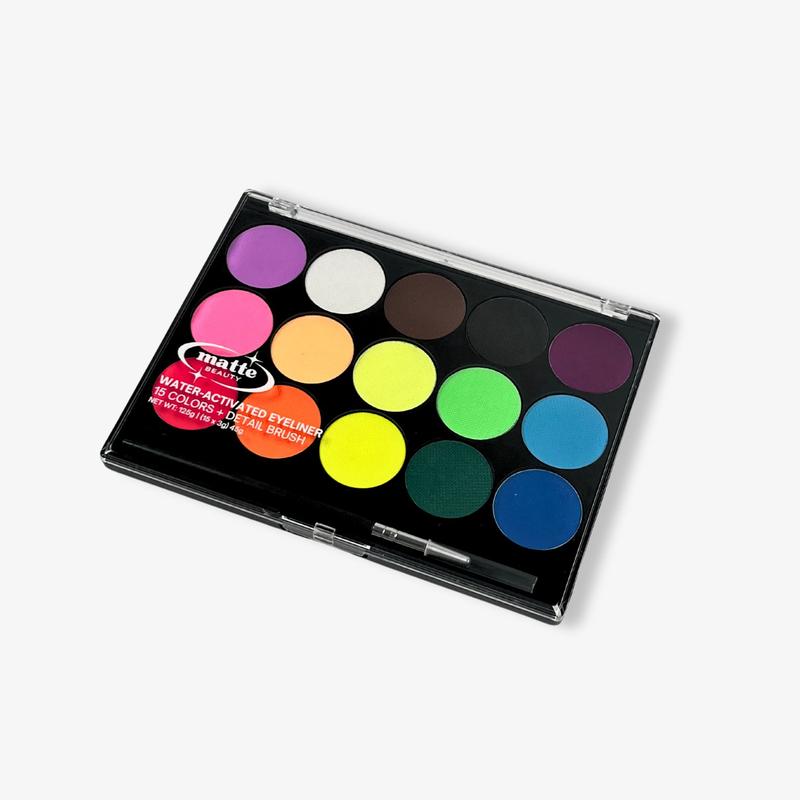 Water-Activated UV-Glow Graphic Eyeliner Palette