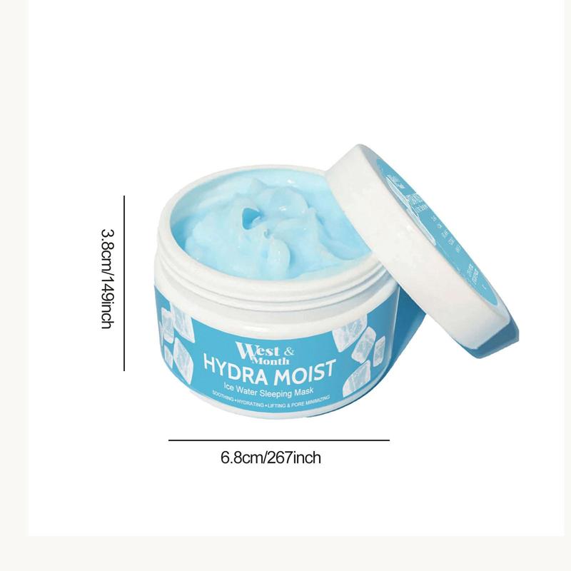 Moisturizing Sleeping Mask, Sleep Overnight Hydrating Nourishing Facial Gel Mask, Pores Cleaning Mud Mask, Facial Skin Revitalizing, Illuminating Cream Mask