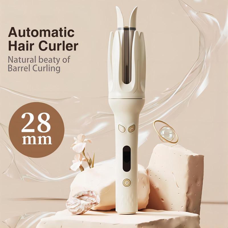 Automatic Hair Curling Iron,28mm Hair Curler Styling Tools for Home,Negative Ion Automatic Hair Curl Wand,4 Modes Temperatures Curling Iron for Women