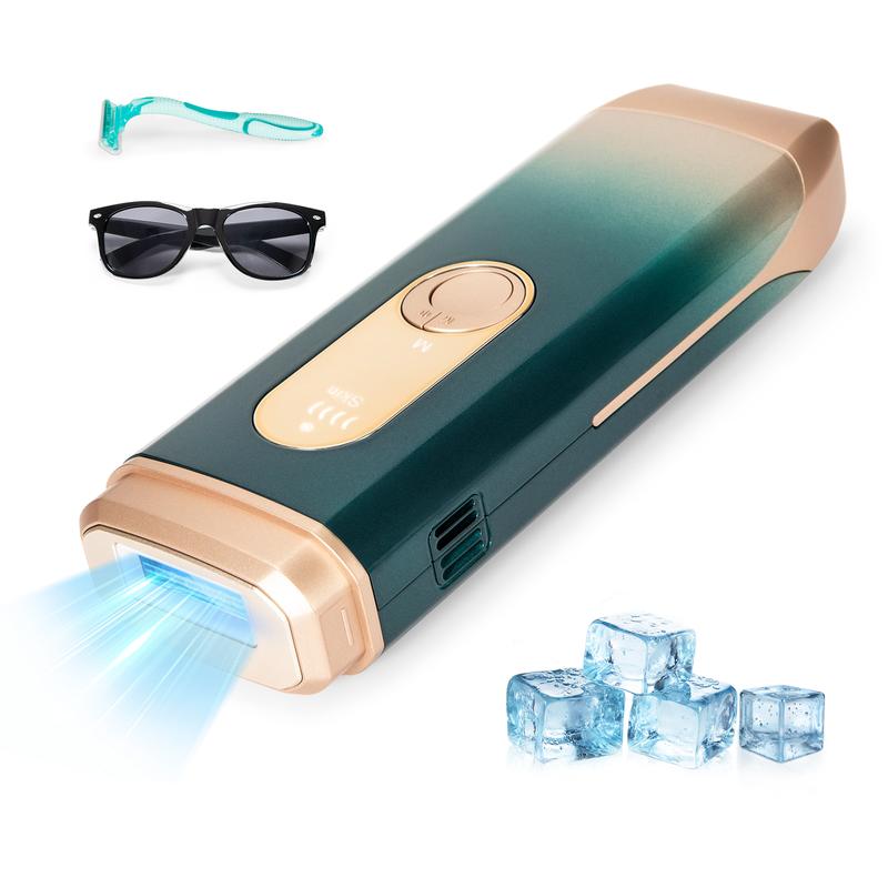 Naisigoo IPL Laser Hair Removal Device Ice-cooling Salon Results at Home Smooth Comfort Portable for Men & Women Painless Permanent pain free IPL Hair hair remival