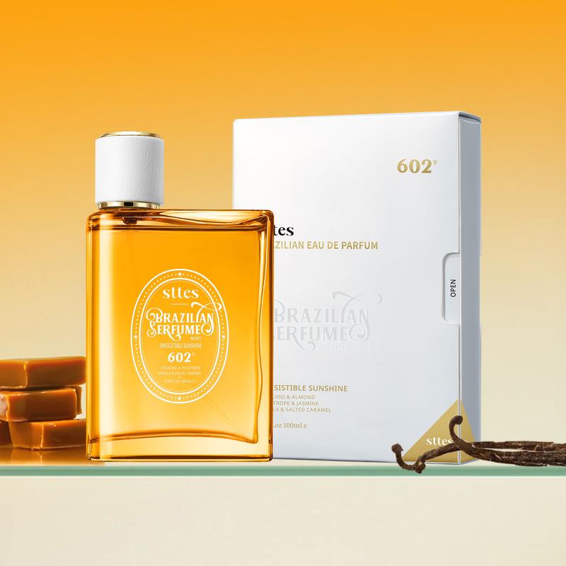 Sttes brazilian Perfume 602#（Irresistible Sunshine） - Eau De Perfume 100ml (3.4fl Oz)  vanilla Gourmet tune (Caramel vanilla flavor) sttes brazilian