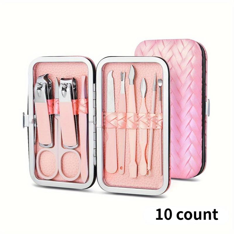 Manicure Set With Storage Case, 1 Set Portable Multi-functional Nail Clipper Kit Pedicure Care Tool, Nail Kit For Women & Men, Christmas Gift