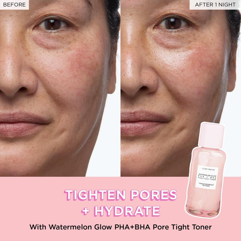 PHA + BHA Face Toner - Korean Skin Care Toner for Glass Skin with Hyaluronic Acid & Watermelon (40ml)