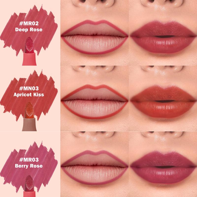 KIMUSE Lip Stain Marker Set  Waterproof Smudgeproof Lip Liner Matte Lip Makeup Color Lipliner